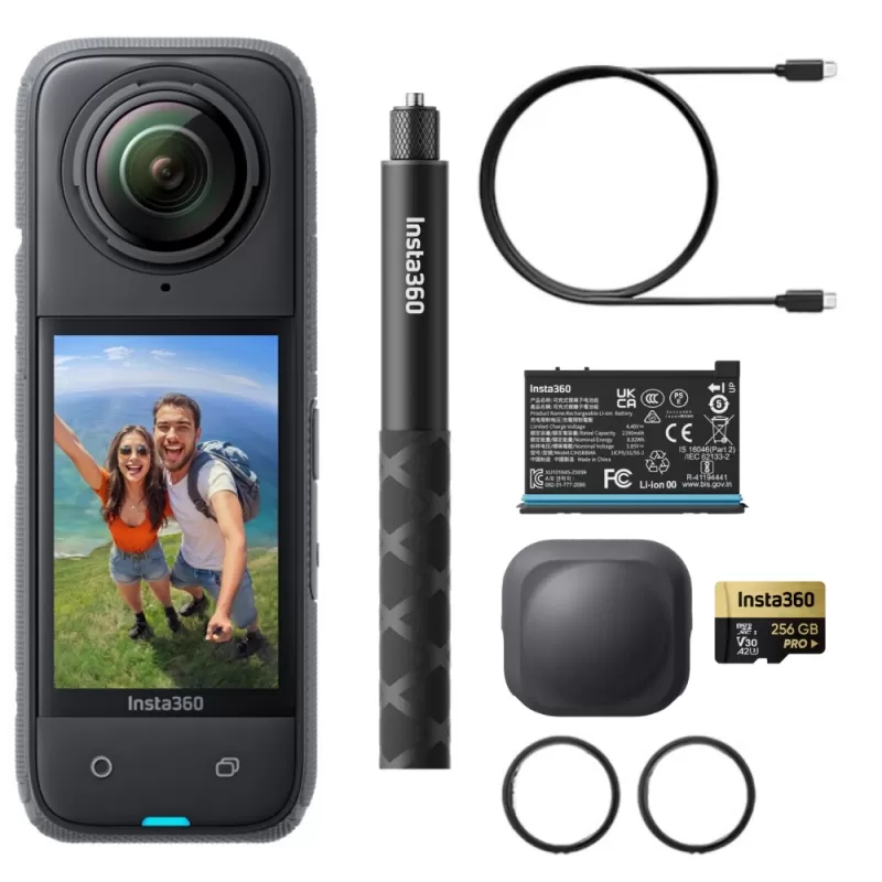 Cámara de Acción Insta360 X4 Starter Bundle 8K 3...
