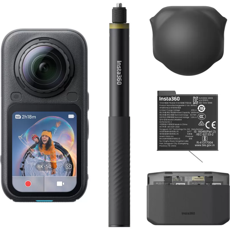 Cámara de Accíon Insta360 X6 8K Essentials Bundl...