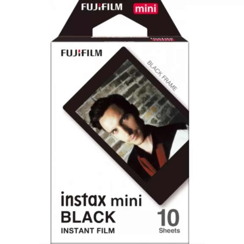 Papel Térmico Fujifilm Instax Mini Black - (10 Ho...