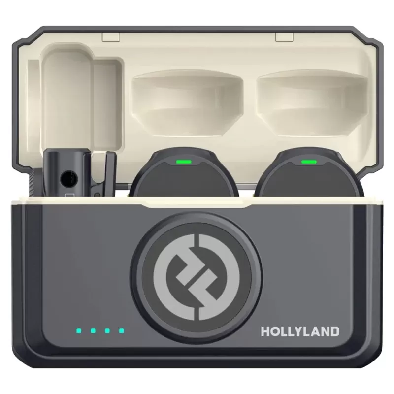 Micrófono Wireless Hollyland Lark M2 Combo USB-C/Lightning/Cámara - Shine Charcoal