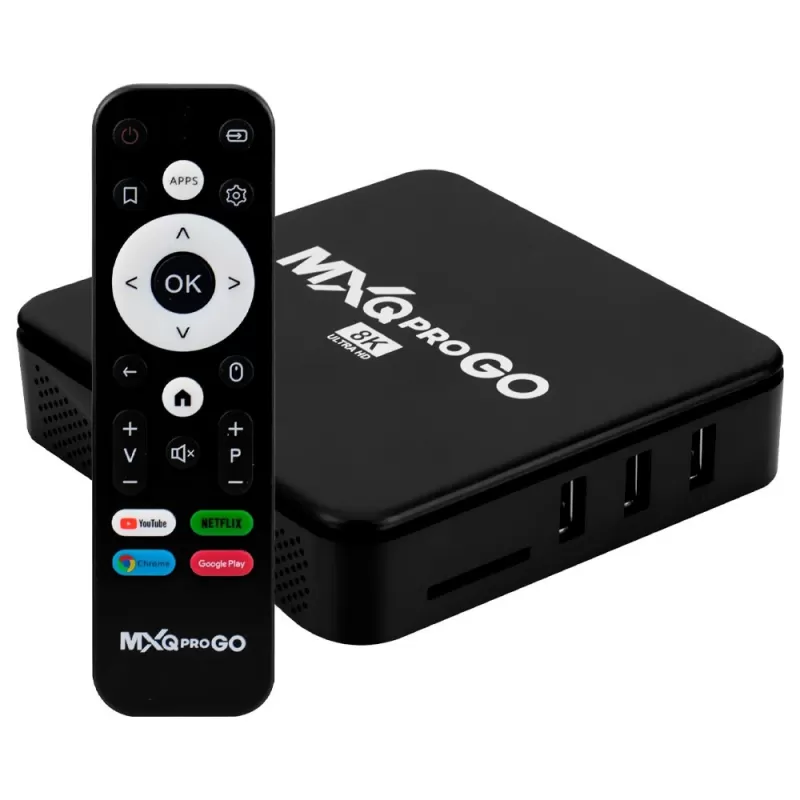 Receptor TV Box MXQ Pro Go 8K 32/128GB - Black