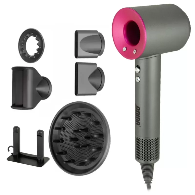 Secador de Cabello Onida Super Hair Dryer ON-2502 2000W 110V - Gray/Pink 
