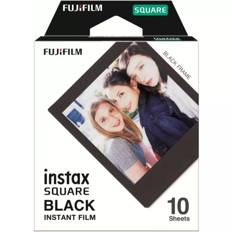 Papel Térmico Fujifilm Instax Square Black - (10 ...