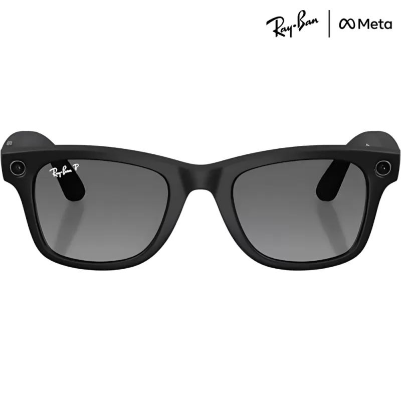 Lente de Sol Smart Ray-Ban Meta Wayfarer (Gen 2) RW4012 -Matte Black/Polar Gradient Graphite