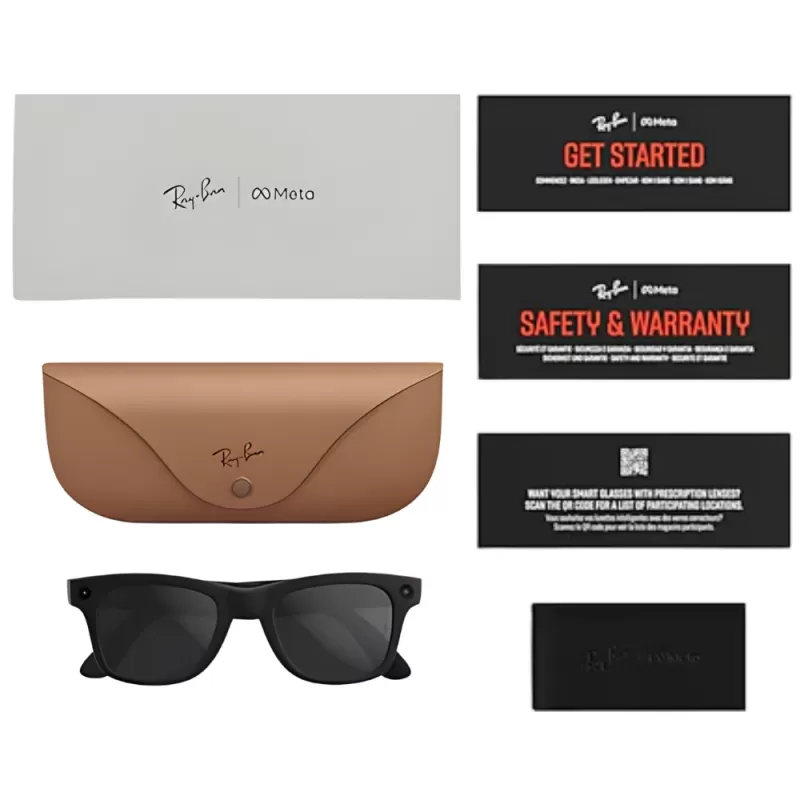 Lente de Sol Smart Ray-Ban Meta Wayfarer (Gen 2) RW4012 -Matte Black/Polar Gradient Graphite