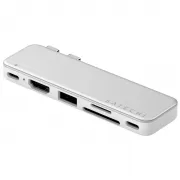 Hub Satechi Snap ST-HUSNS USB-C 6 en 1 - Silver
