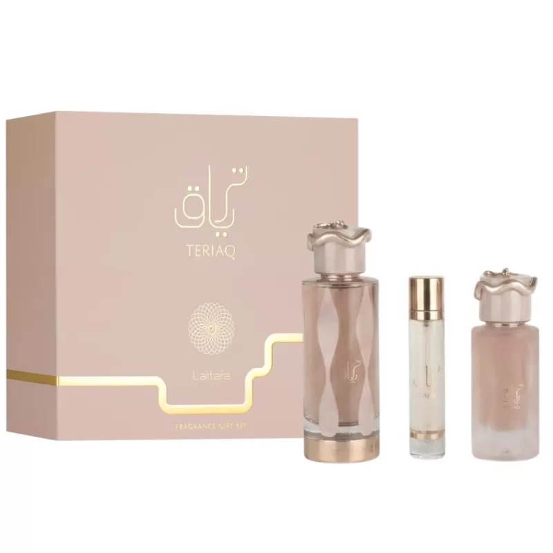 Kit Perfume Lattafa Teriaq EDP 100mL + Travel Spra...