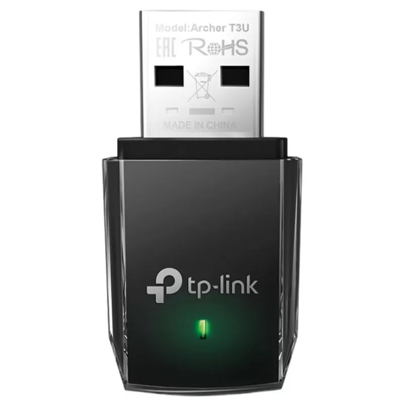 Adaptador Tp-Link T3U AC1300 Mini USB Wireless - B...