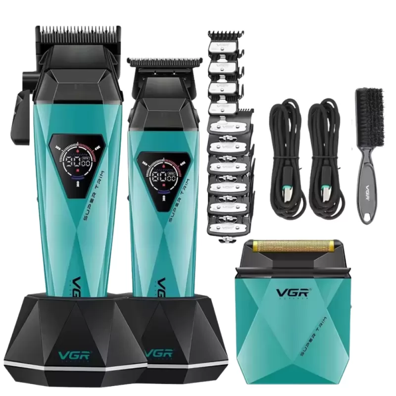 Cortador de Pelo Voyager V-877 S3 Barber Combo 3en...