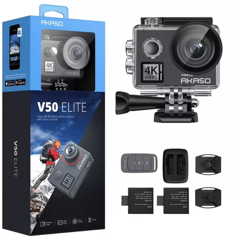 Cámara de Acción Akaso V50 Elite 20MP 4K Wi-Fi -...