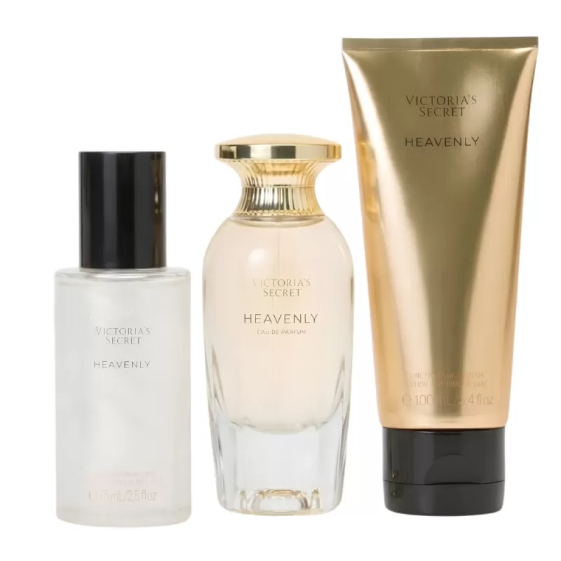 Kit Victoria's Secret Heavenly Body Lotion 100mL (3 PCS) - Femenino