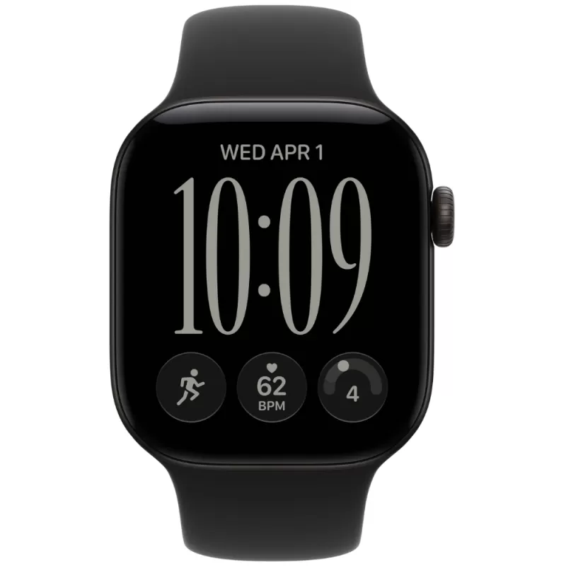 Apple Watch Series 12 MJEA4BE/A 42mm GPS - Black Aluminum/Sport Band