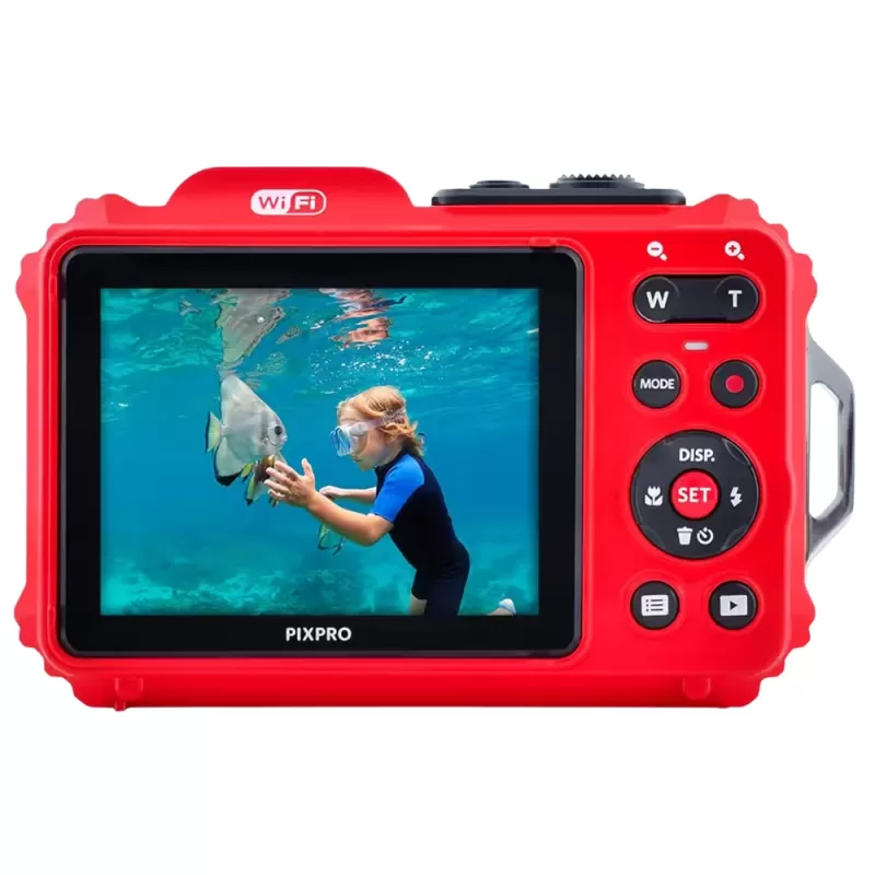 Cámera Digital Kodak Pixpro WPZ2 Red + 2 Baterías/microSD 16GB
